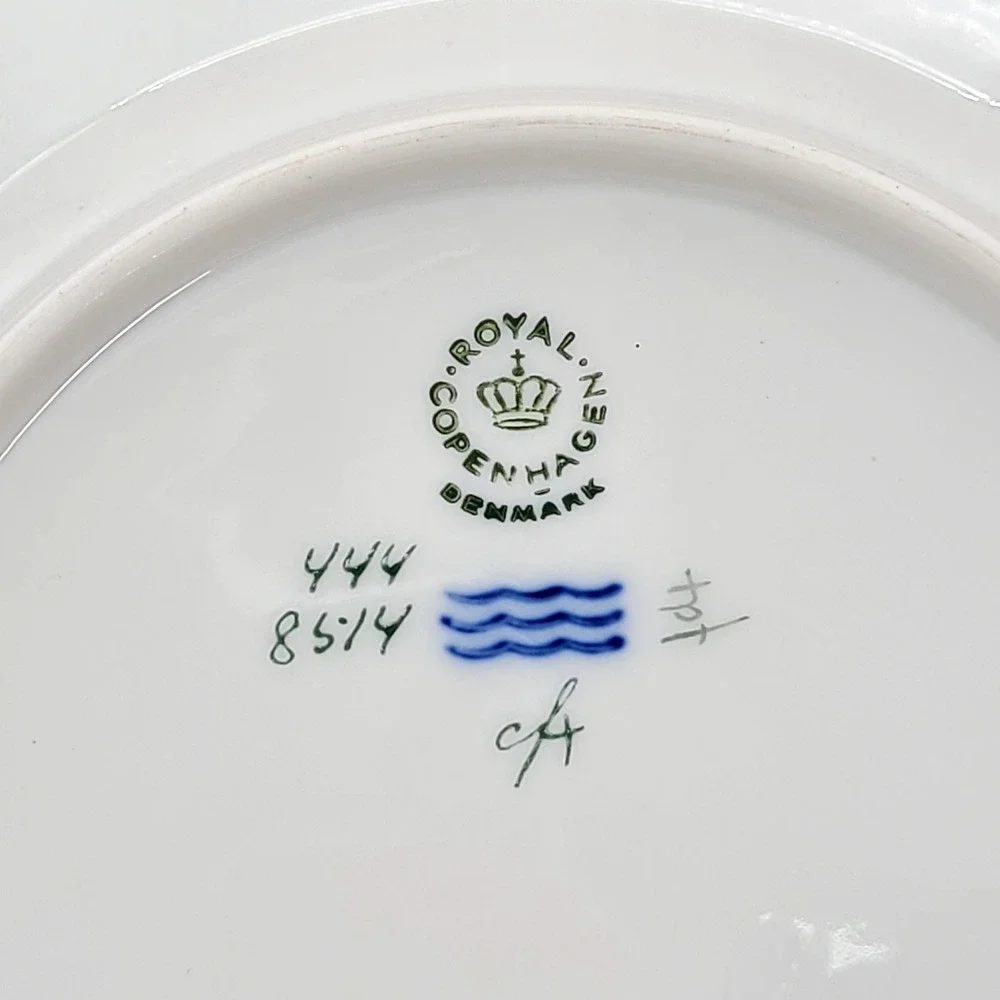 4 settings - Royal Copenhagen 'Henriette' 7.625 Inch SALAD PLATES #444-8514